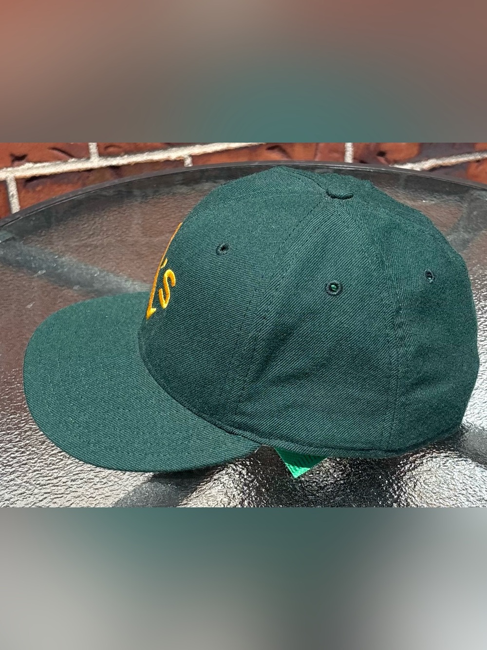 Vintage 90’s New Era Pro Model Oakland A’s Diamond Collection Fitted Hat 7 1/4 - Picture 3 of 9